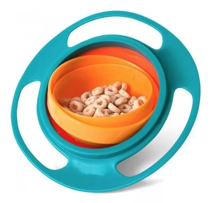 🍽️ Plato Bowl 360° Antiderrame para Bebé – Comidas Divertidas y Sin Regueros 🌀👶