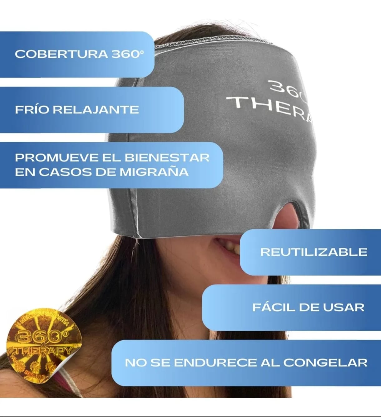 🧊🔥 Gorro Terapéutico de Gel 360° – Alivio Inmediato, Relajación Total 💆♀️✨
